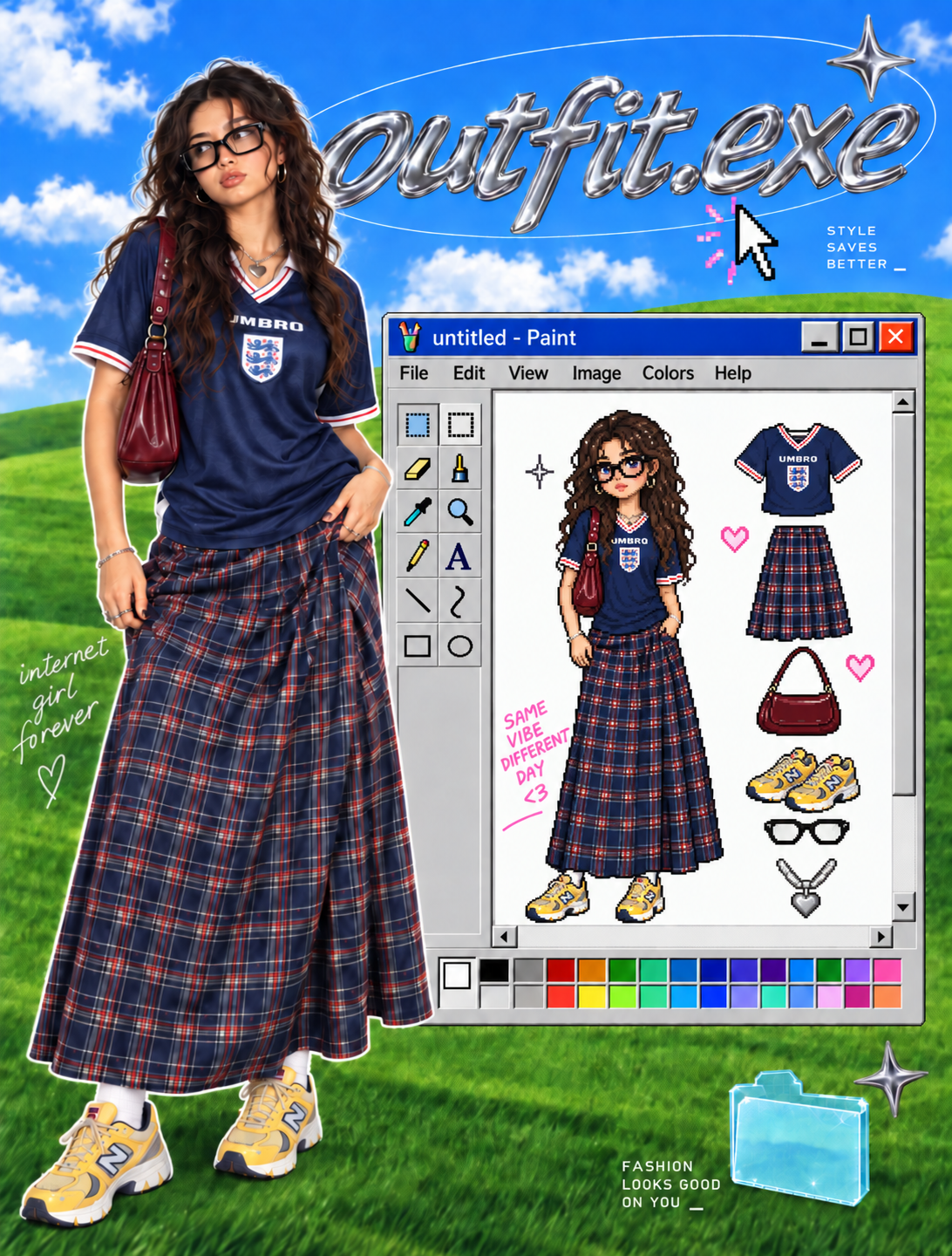 Example XP Crush outfit collage